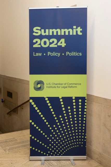Summit 2024 pull-up banner: Law, Policy, Politics
